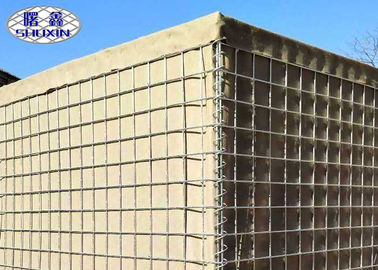Barrera defensiva soldada con autógena anti - pared de la explosión con el geotextil beige