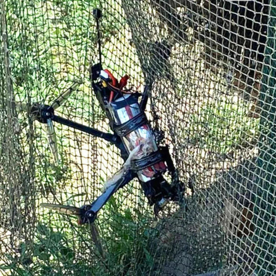 Malla de cuerda de acero inoxidable defensiva al aire libre para drones, con alambre Ss304 de 1,5 mm de uso militar, antioxidante