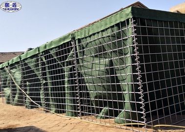 Servicio modificado para requisitos particulares característica plegable militar galvanizado de la pared de la arena