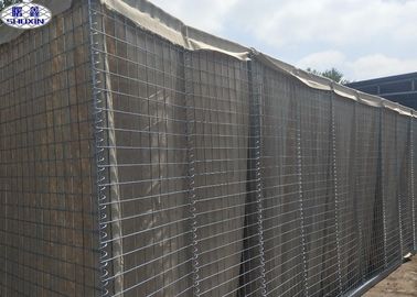 Barrera militar de la pared HESCO de la arena, muro de contención defensivo para Naciones Unidas