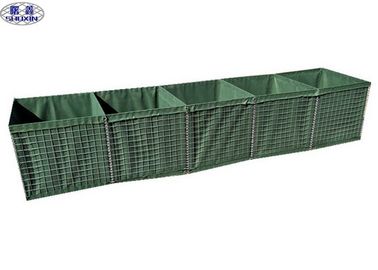 Servicio modificado para requisitos particulares pared rellenada con arena de la ráfaga de la seguridad de las barreras del galvanizado