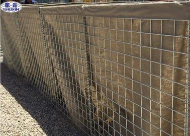 Anti de alta resistencia soldada con autógena de las barreras rellenadas con arena de la caja de Gabion - capacidad del impacto