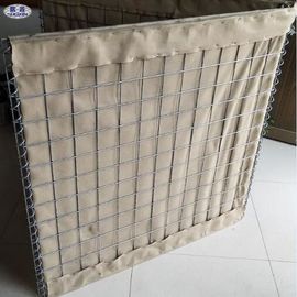 Barreras rellenadas con arena soldadas con autógena de la malla de alambre/pared militar de la caja de Gabion de la arena