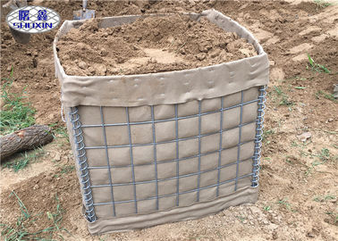 Barrera militar alineada geotextil de HESCO, barrera soldada con autógena de alta resistencia de Gabion