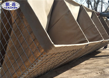 Pared soldada con autógena galvanizada del bastión de Gabion, barrera defensiva de Gabion del ejército de la protección
