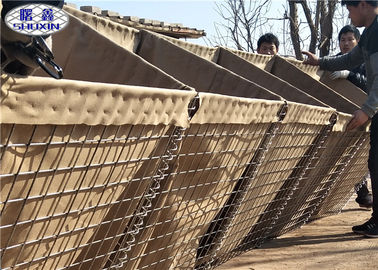 La pared defensiva galvanizada sumergida caliente del bastión/soldó con autógena las cestas de Gabion del alambre