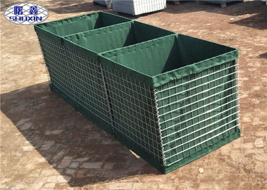 Característica alineada geotextil galvanizada de la caja de Gabion para prevenir la explosión