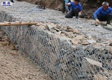 Jaulas de la pared de 60*80 Gabion/estilo hexagonal de piedra de los muros de contención de la jaula del alambre
