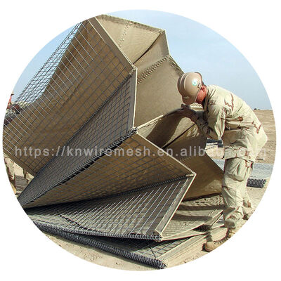 5 mm Soldado Galfan Galvanizado Hesco Bastion Barreras Defensivas Pared de Explosión Precio de la Barrera Hesco