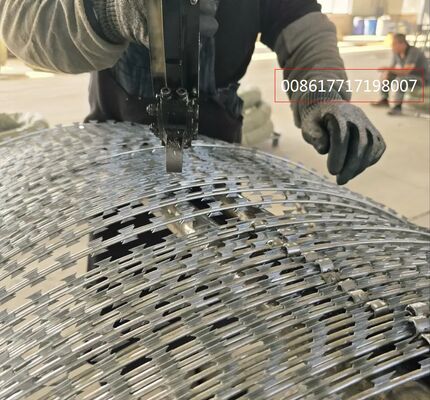 Fabrica suministro directo de cuchilla de afeitar alambre de púas para la granja fronteriza prisión