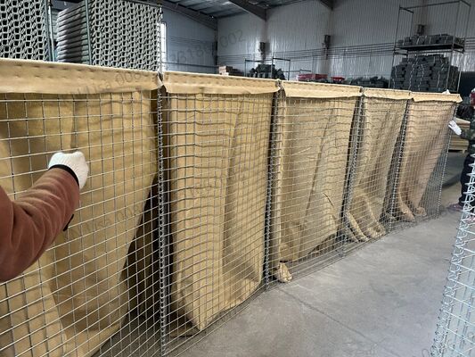 Suministro profesional Barrera defensiva plegable galvanizada Pared de seguridad Inundación Barrera defensiva explosión Pared de retención