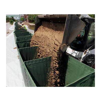 Sacos de arena de alta resistencia barrera defensiva bastión muro de tierra