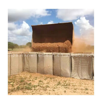 Barrera Militar Galvanizada Pesada Precio de Fábrica Muro de Arena Barrera contra Inundaciones Barreras Defensivas