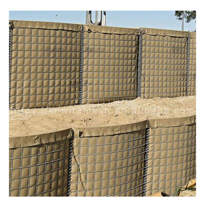 Barrera galvanizada de alta seguridad Bolsa de arena Barrera militar defensiva de pared de gabión en venta
