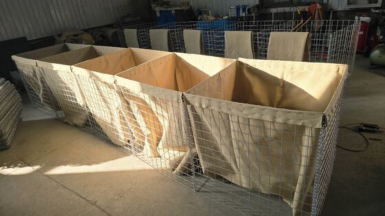 Barrera de Bastión Militar Geotextil Defensa Arabia Portátil Instalación Rápida Capacidad de Producción Anti-Impacto