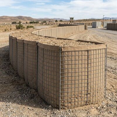 Barreras llenas de arena de alta seguridad para protección perimetral