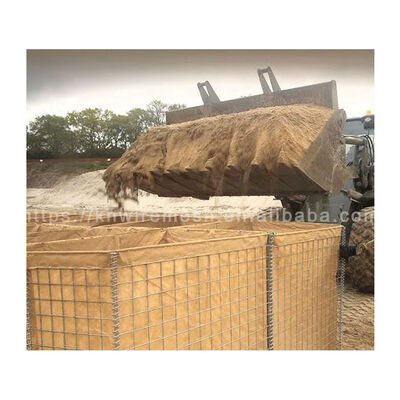 Estándar Militar Galvanizado KN-3 Plegable Defensivo Barreras Relleno de Arena Pared para Protección contra Bombas