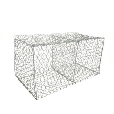 Cesta de Gavión Tejida de PVC Ondulado al por Mayor 80x100mm Malla Hexagonal Galfan Galvanizado