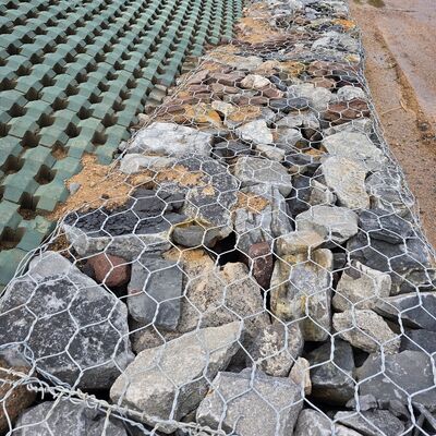 Duración de vida 20-30 Años Gabión Cesta de alambre Diámetro de 2,7 mm Jaula de malla de alambre duradero Perfecto para la estabilización de pendientes Control de inundaciones y paisajismo