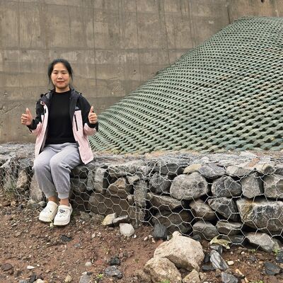 Caja de gaviones rellena de piedra para barrera antióxido de inundación de 2*1*1m