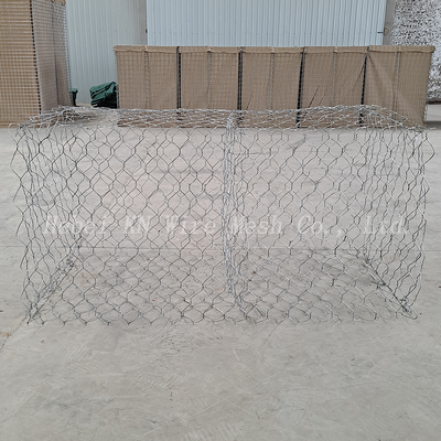 2*1*1 m De trabajo pesado de malla de alambre hexagonal Gabion Cestas para la venta
