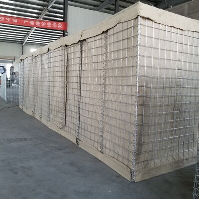 Barrera de defensa de jaula soldada de alambre de hierro galvanizado anticorrosión Bastión de pared de arena de trabajo pesado ML Valla táctica a prueba de explosiones
