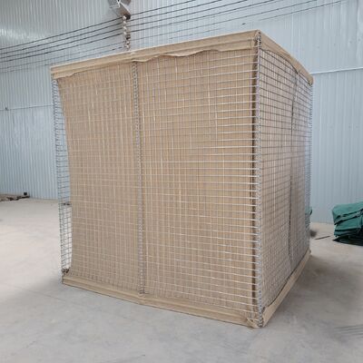 Barrera de defensa de jaula soldada de alambre de hierro galvanizado anticorrosión Bastión de pared de arena de trabajo pesado ML Valla táctica a prueba de explosiones