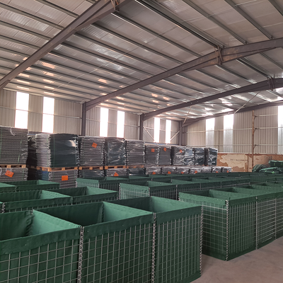 Barrera defensiva de malla de acero estilo Hesco para protección contra explosiones y fortificación militar