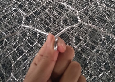 Los muros de contención de piedra de la jaula hexagonal del alambre, empiedran jaulas llenadas de la caja del metal