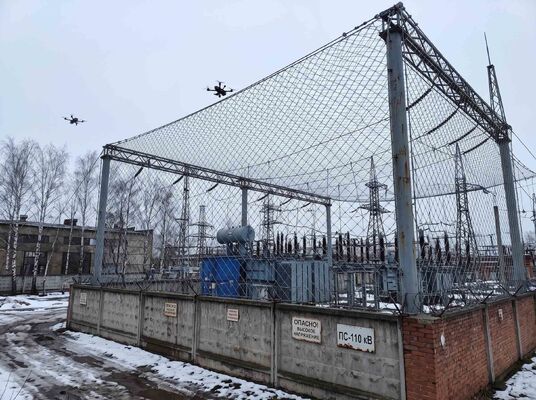 Red de defensa anti-UAV para Rusia | Red de protección de malla de cable de alambre