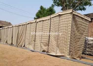 Diámetro militar soldado con autógena del alambre de la caja 4-5.0m m de Gabion del bastión de la pared defensiva de las barreras
