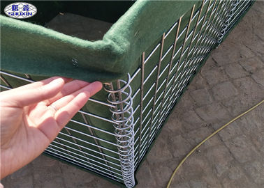 Barreras militares alineadas geotextil de Hesco para la mitigación de la ráfaga y la protección de la balística