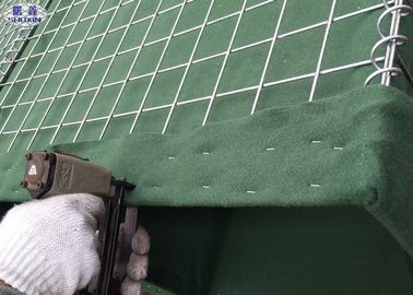 Las barreras militares galvanizadas de Hesco del suelo de acero de la arena, enredan 3