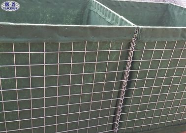 Barreras militares soldadas con autógena Mil10 de Hesco de la pared de la arena de la caja de la milipulgada 1 arriba seguras