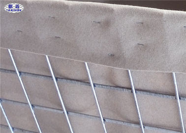 La arena y las barreras militares llenadas tierra de Hesco soldaron con autógena Gabion con el geotextil alineado