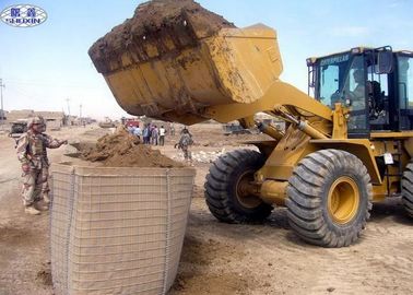 Barreras rellenadas con arena del geotextil militar, tipo galvanizado sumergido caliente barreras de Hesco
