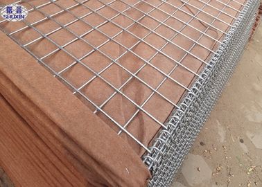 Las barreras militares de Hesco de la malla de alambre soldaron con autógena Gabion llenado de la arena/de la piedra