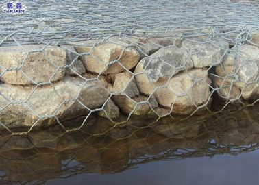 El Pvc cubrió las cestas galvanizadas de Gabion del control de la erosión para la cuesta del río/del banco