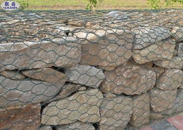 Malla protectora flexible reforzada Gabion galvanizada modificada para requisitos particulares de la pared del Pvc de Galfan