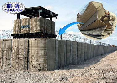 Las células plegables conectaron la barrera galvanizada sumergida caliente de la defensiva de HESCO