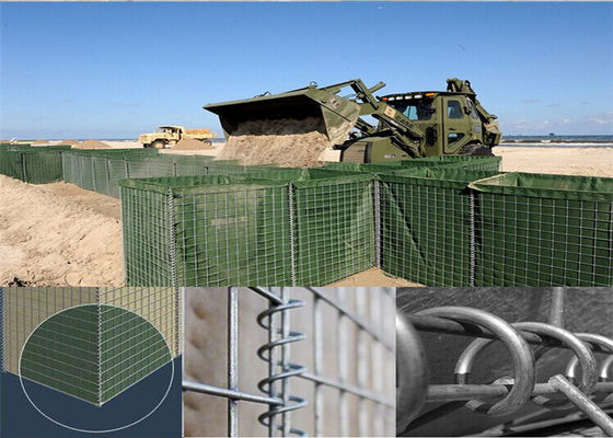El ISO COC galvanizó la barrera defensiva soldó con autógena las cestas de Gabion para los revestimientos del equipo