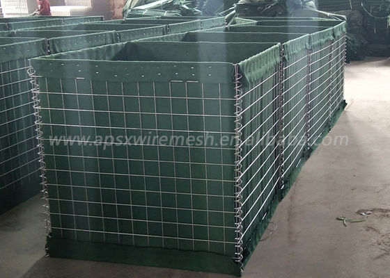 Soldadura galvanizada caliente Gabion 3 cestas de Hesco de las células