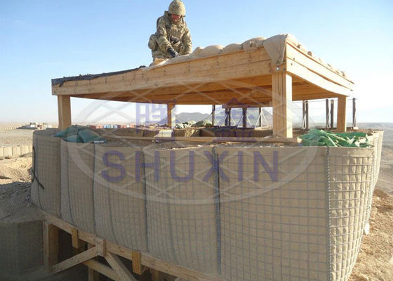 Terraplén militar de soldadura profundo modificado para requisitos particulares de la arena de la barrera de los 0.61x0.61x1.21m