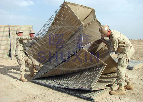 SGS milipulgada 2 Hesco profundamente soldado con autógena Gabion para la radio de tiro
