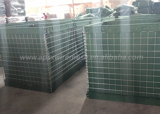 Barrera galvanizada caliente del bastión de Hesco de la corrosión altamente anti