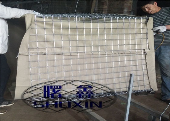 paredes militares de la ráfaga de Hesco de la tela del filtro del geotextil de 5m m