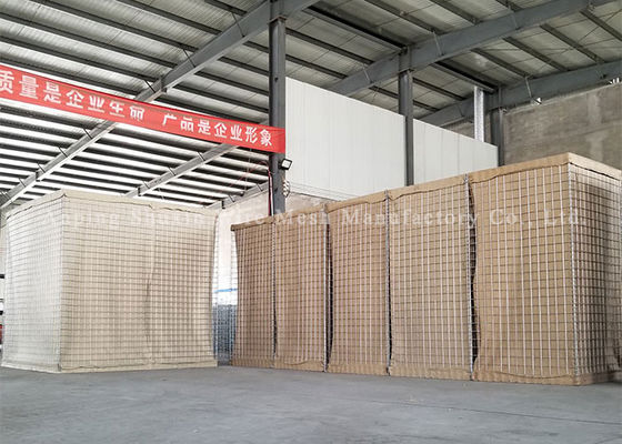 Barreras defensivas de Hesco MIL19 del color de la arena para militar