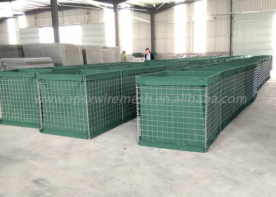 Barrera defensiva soldada con autógena plegable de la malla de alambre 3x3 milipulgada 2 de acero