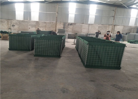 Perforación rectangular paredes de la ráfaga de Hesco de la defensa de 76,2 x de 76.2m m
