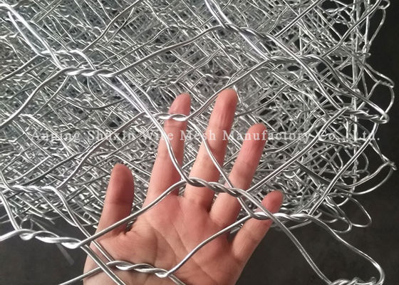 Proteja pesado hexagonal de la cesta 4.0m m de Gabion del ambiente ecológico galvanizado